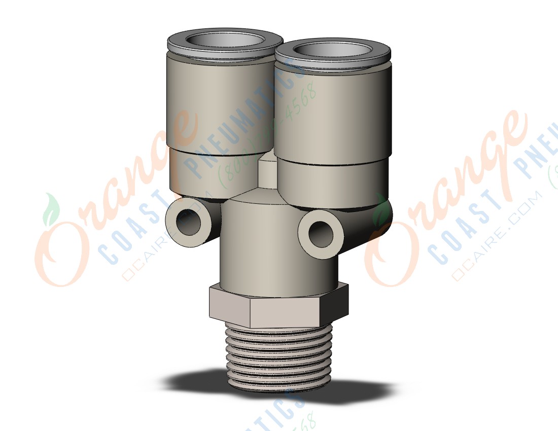 SMC KQ2U12-03NS fitting, branch y, KQ2 FITTING (sold in packages of 10; price is per piece)