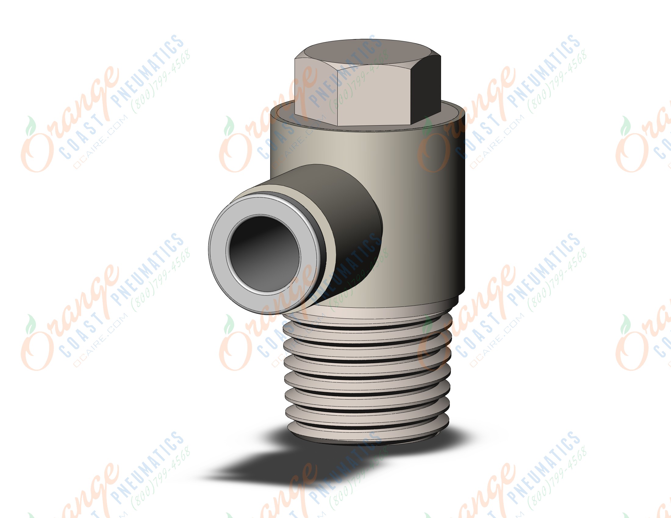 SMC KQ2V06-02N fitting, uni male elbow, KQ2 FITTING (sold in packages of 10; price is per piece)