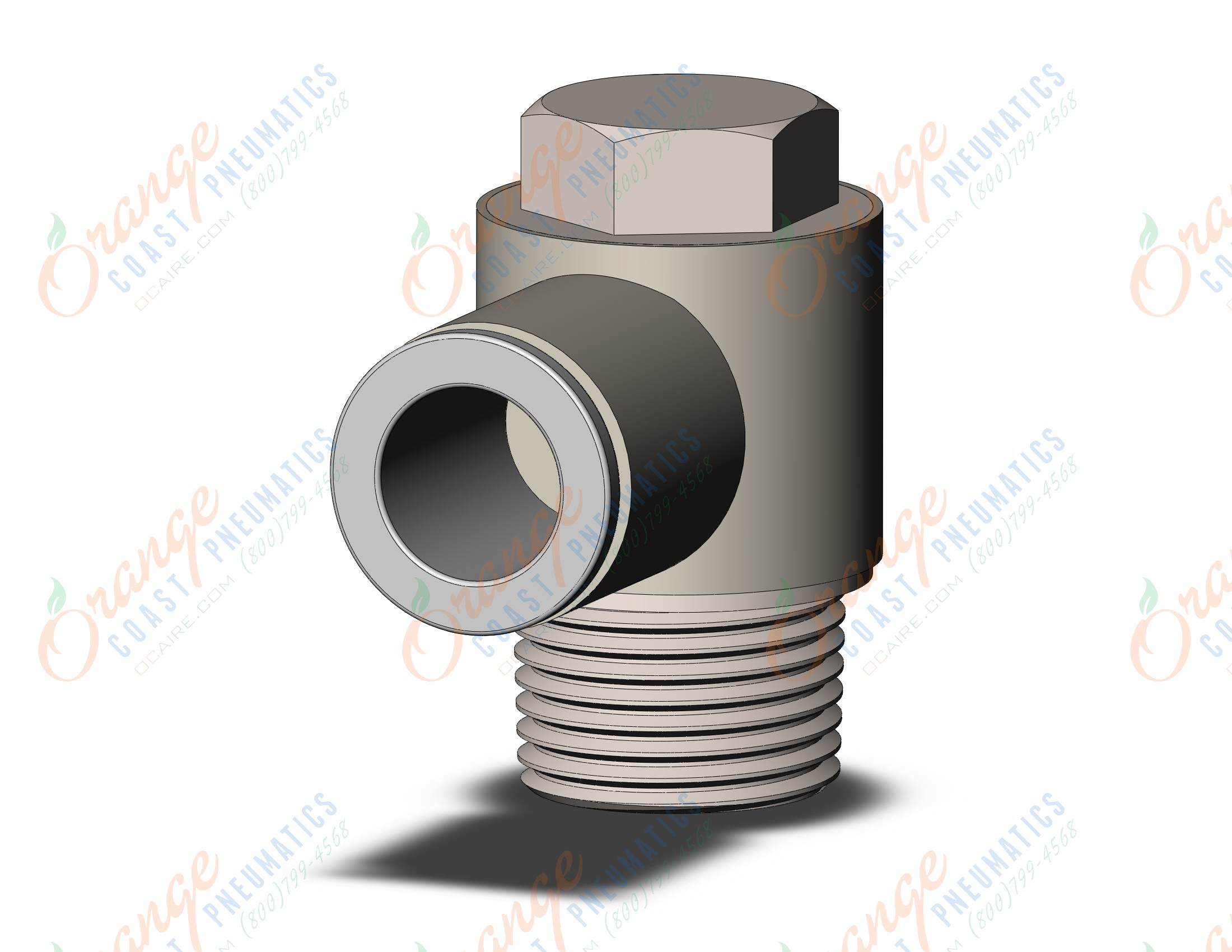SMC KQ2V10-03NS fitting, uni male elbow, KQ2 FITTING (sold in packages of 10; price is per piece)