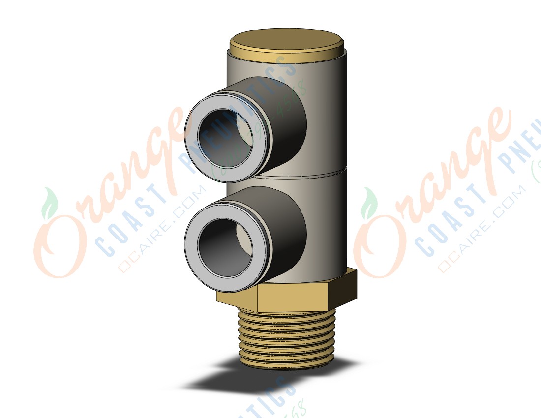 SMC KQ2VD10-03A fitting, dble uni male elbow, KQ2 FITTING (sold in packages of 10; price is per piece)