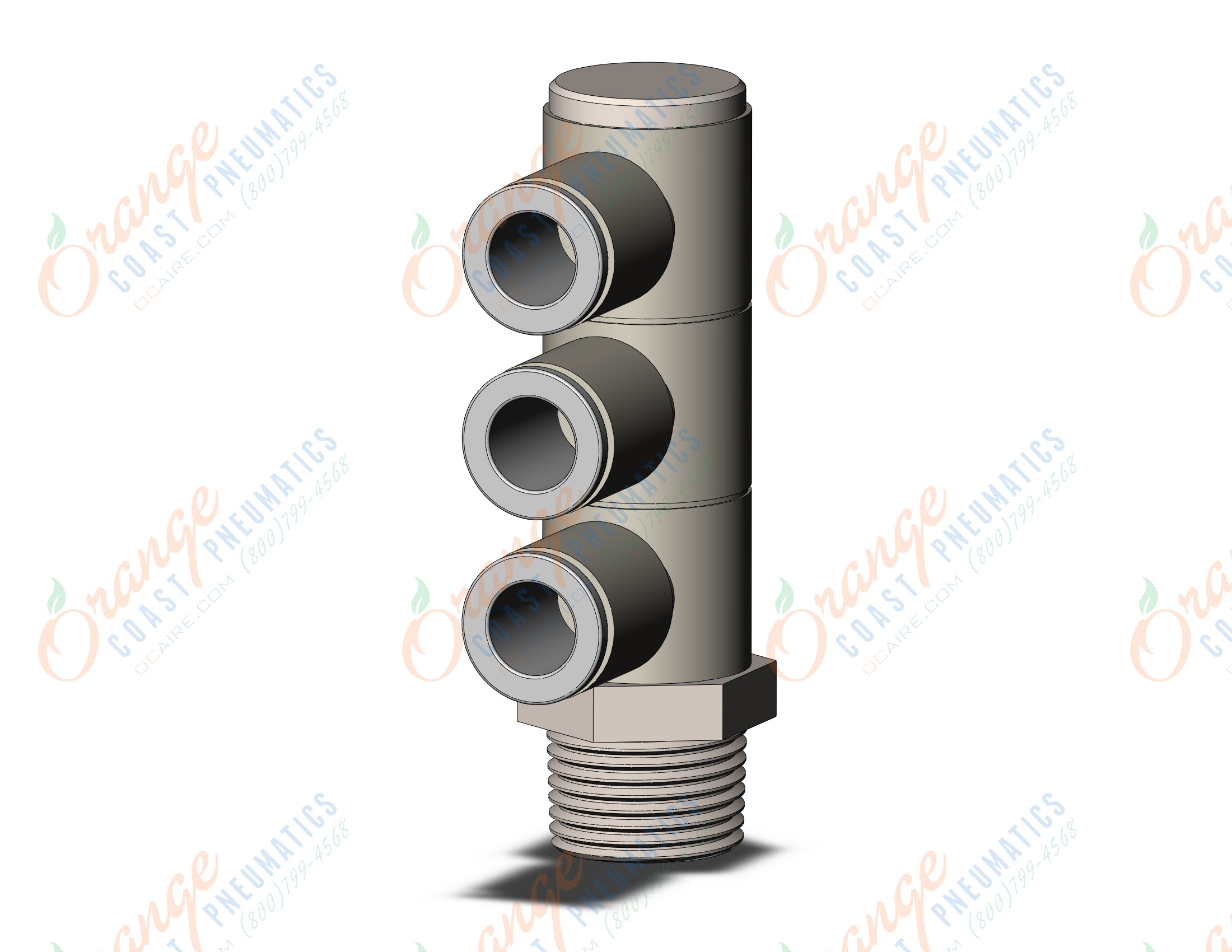 SMC KQ2VT08-03NS fitting, tple uni male elbow, KQ2 FITTING (sold in packages of 10; price is per piece)