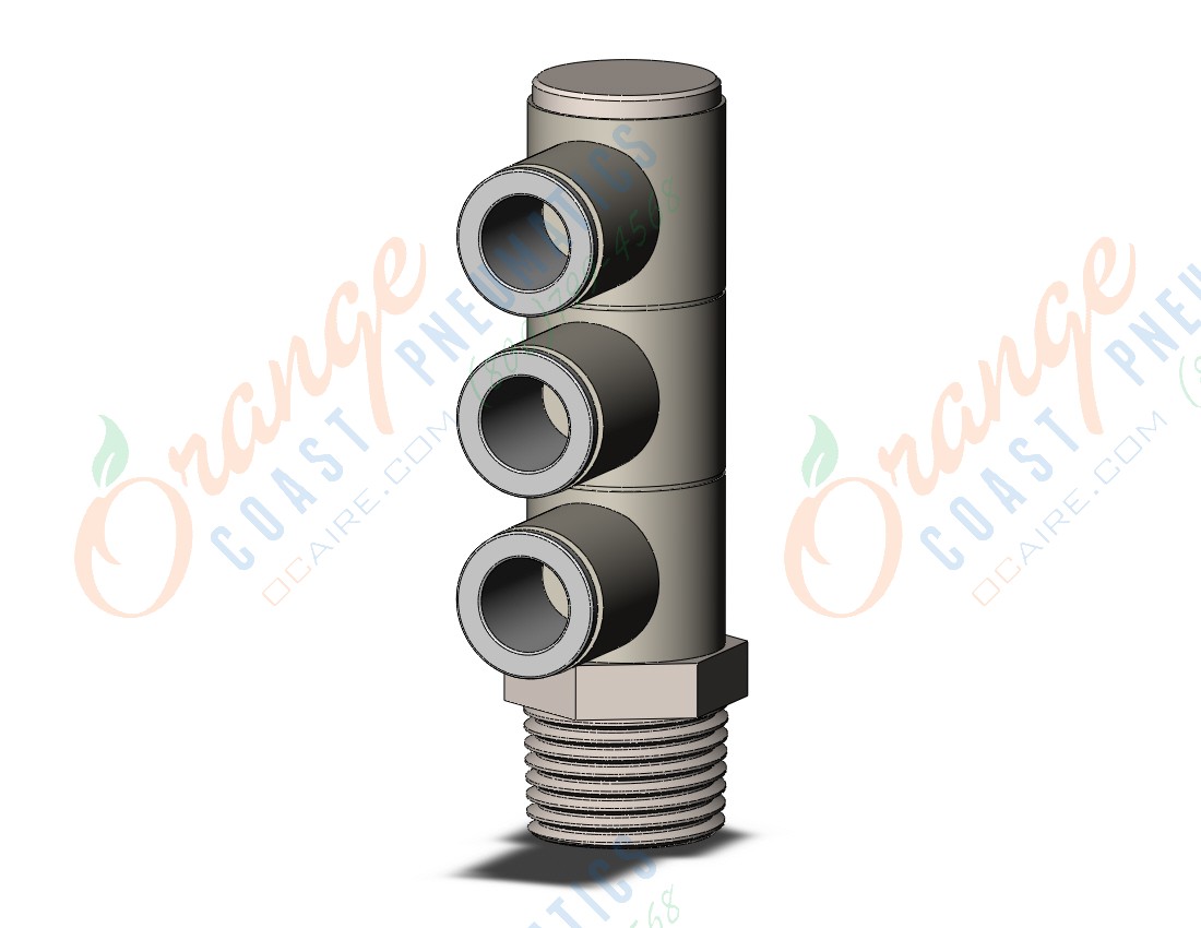 SMC KQ2VT10-04NS fitting, tple uni male elbow, KQ2 FITTING (sold in packages of 10; price is per piece)