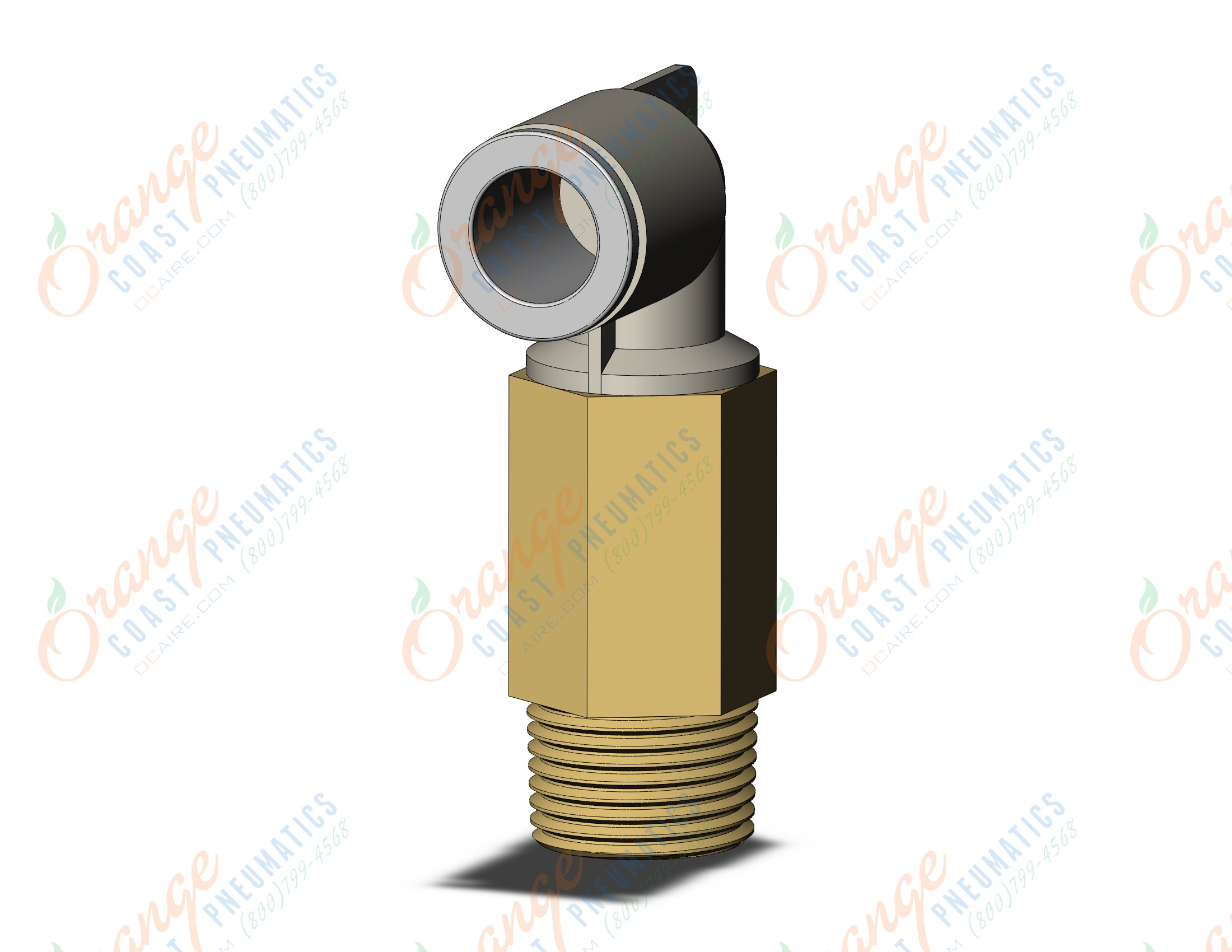 SMC KQ2W10-03A fitting, ext male elbow, KQ2 FITTING (sold in packages of 10; price is per piece)