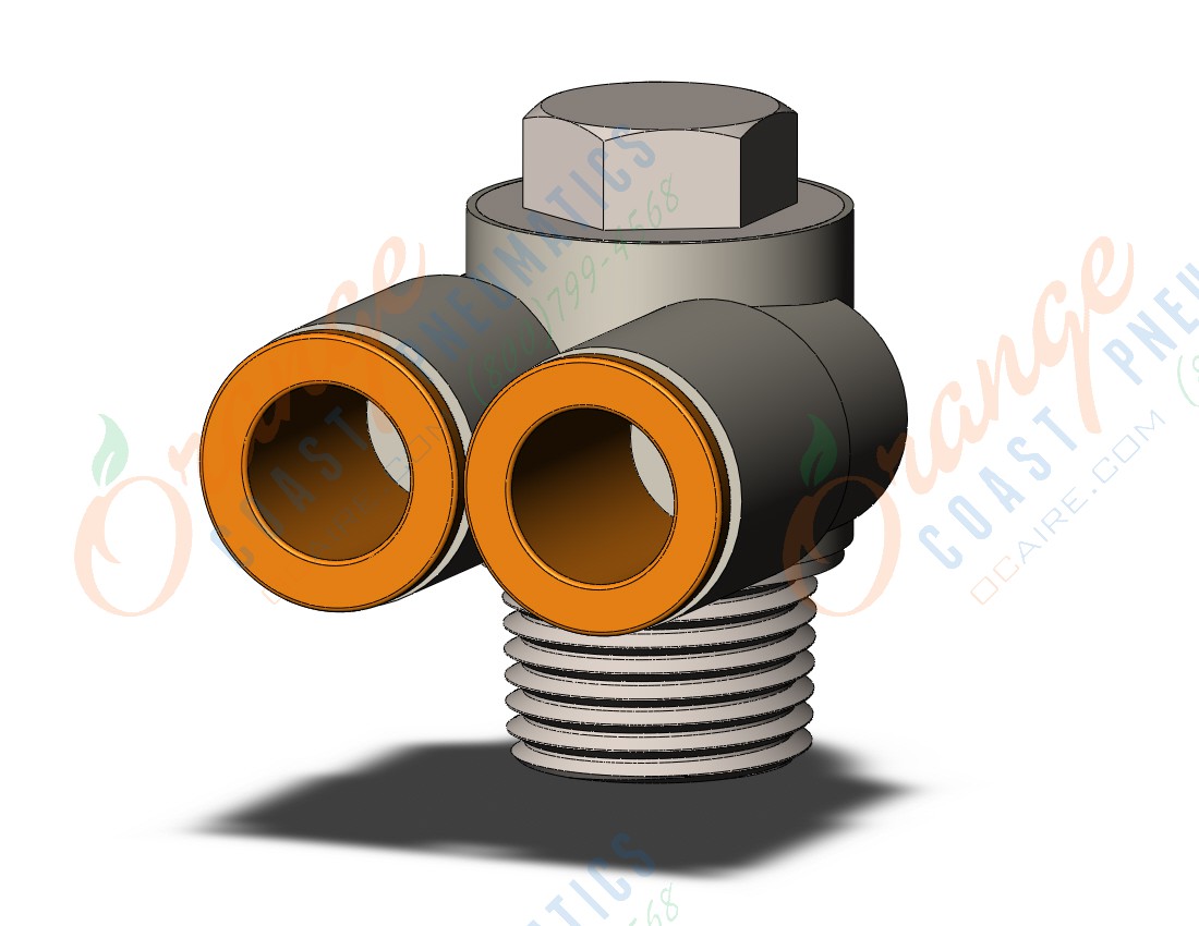 SMC KQ2Z11-36NS fitting, br uni male elbow, KQ2 FITTING (sold in packages of 10; price is per piece)