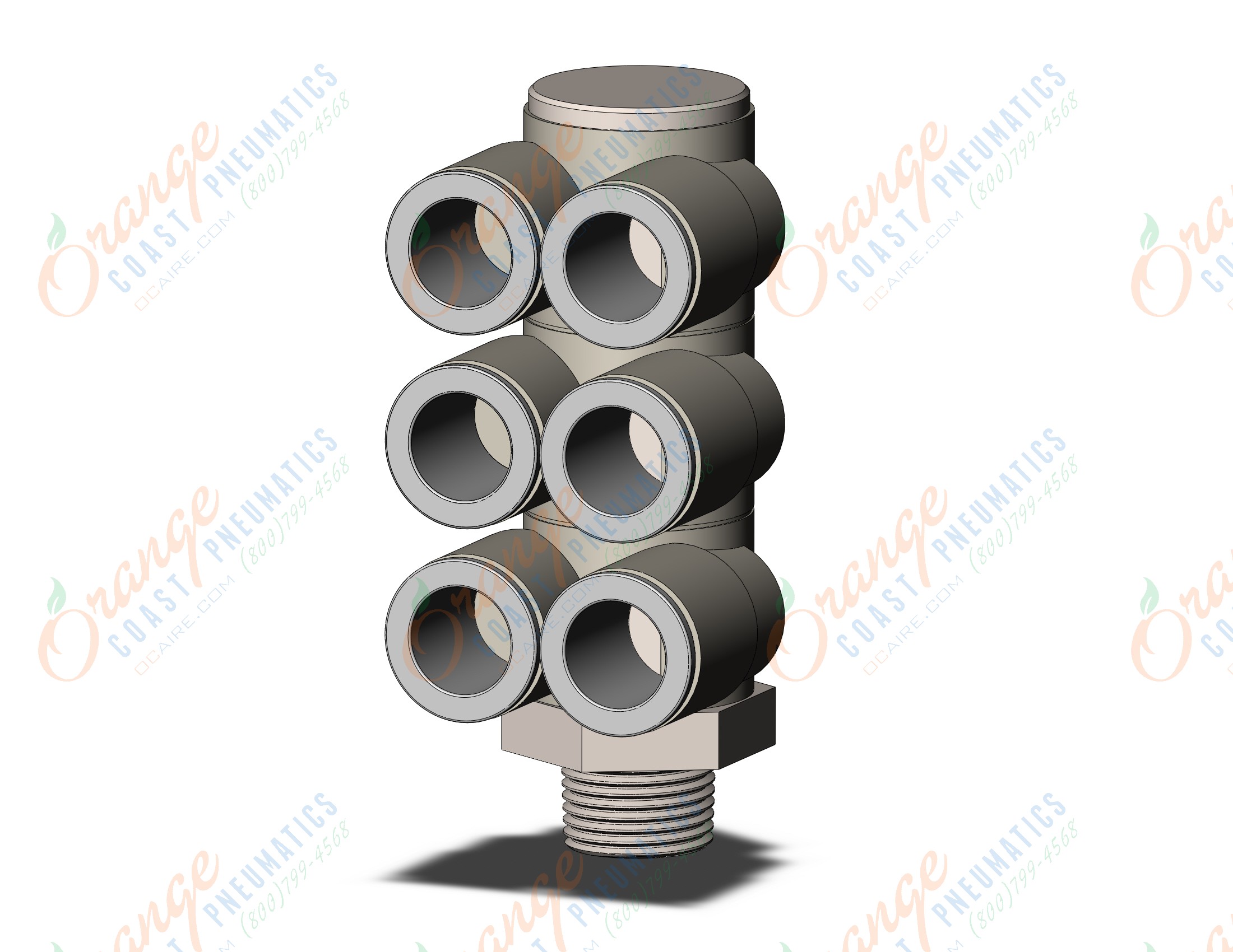 SMC KQ2ZT12-03NS fitting, tple br uni male elbo, KQ2 FITTING (sold in packages of 10; price is per piece)