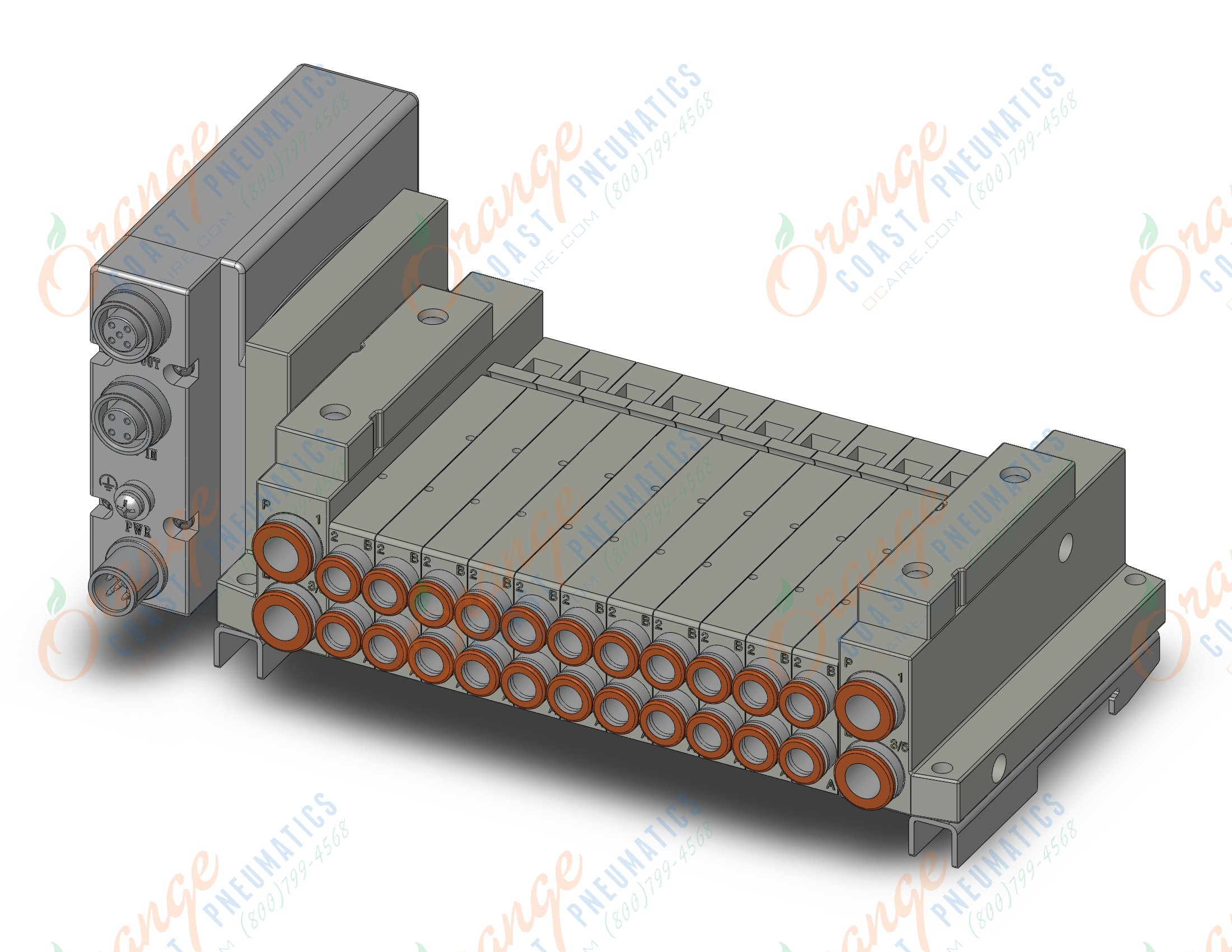 SMC SS5V1-W10S1EAD-11B-N7-D0 mfld, plug-in, SS5V1 MANIFOLD SV1000