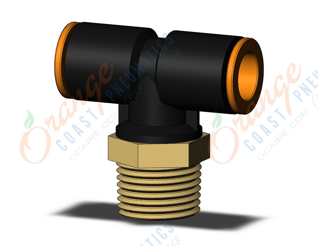 SMC KQ2T11-36AS-X35 fitting, branch tee, KQ2 FITTING (sold in packages of 10; price is per piece)