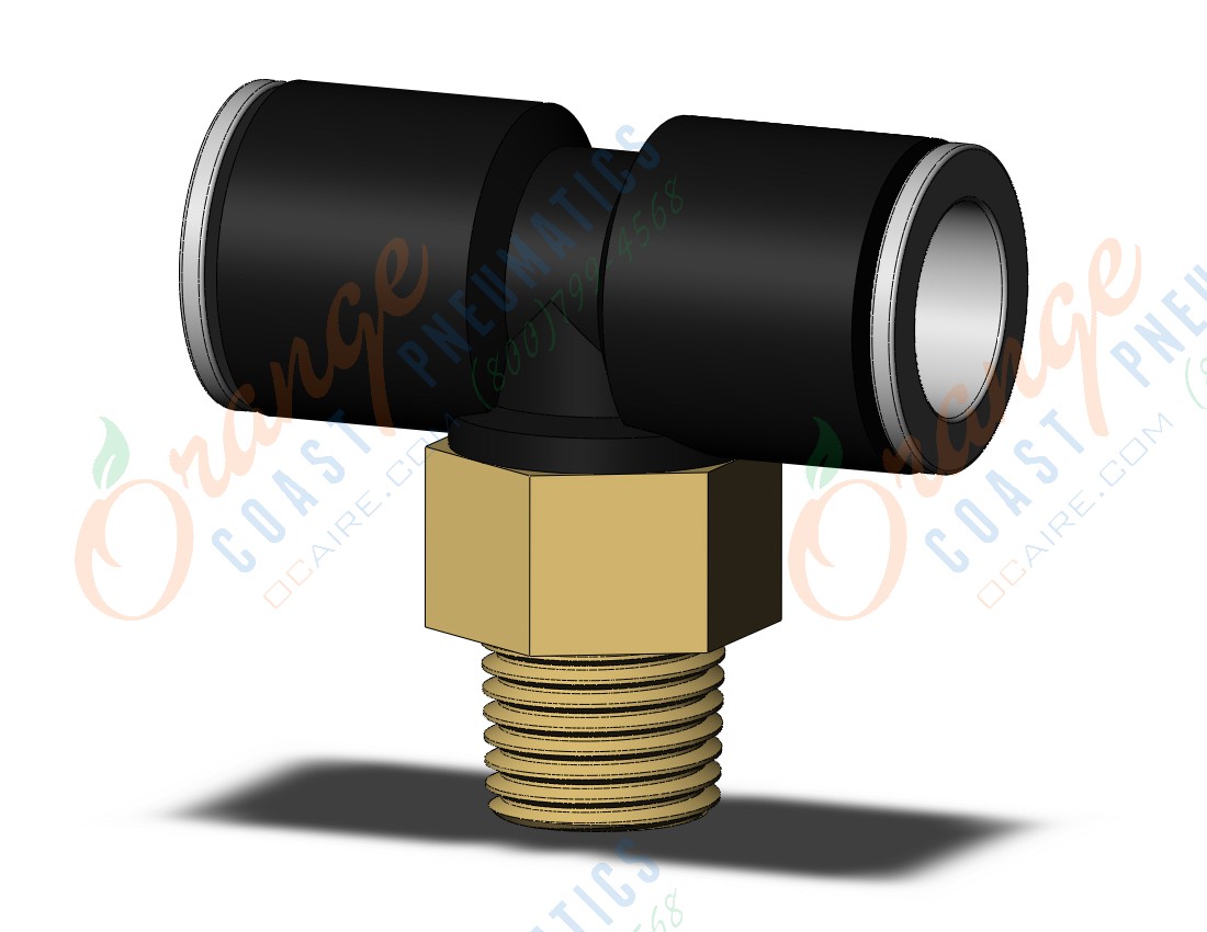 SMC KQ2T12-02AS-X35 fitting, branch tee, KQ2 FITTING (sold in packages of 10; price is per piece)