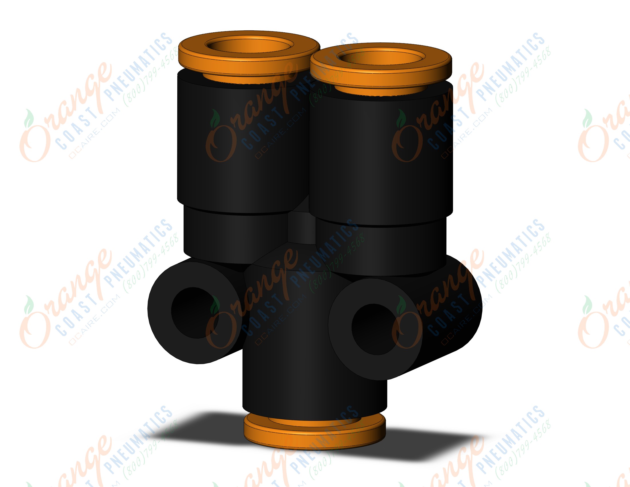 SMC KQ2U07-00A-X35 fitting, union y, KQ2 FITTING (sold in packages of 10; price is per piece)