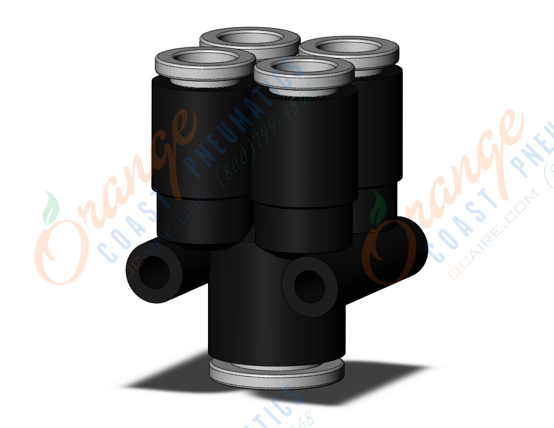 SMC KQ2UD06-08A-X35 fitting, diff dia double union, KQ2 FITTING (sold in packages of 10; price is per piece)