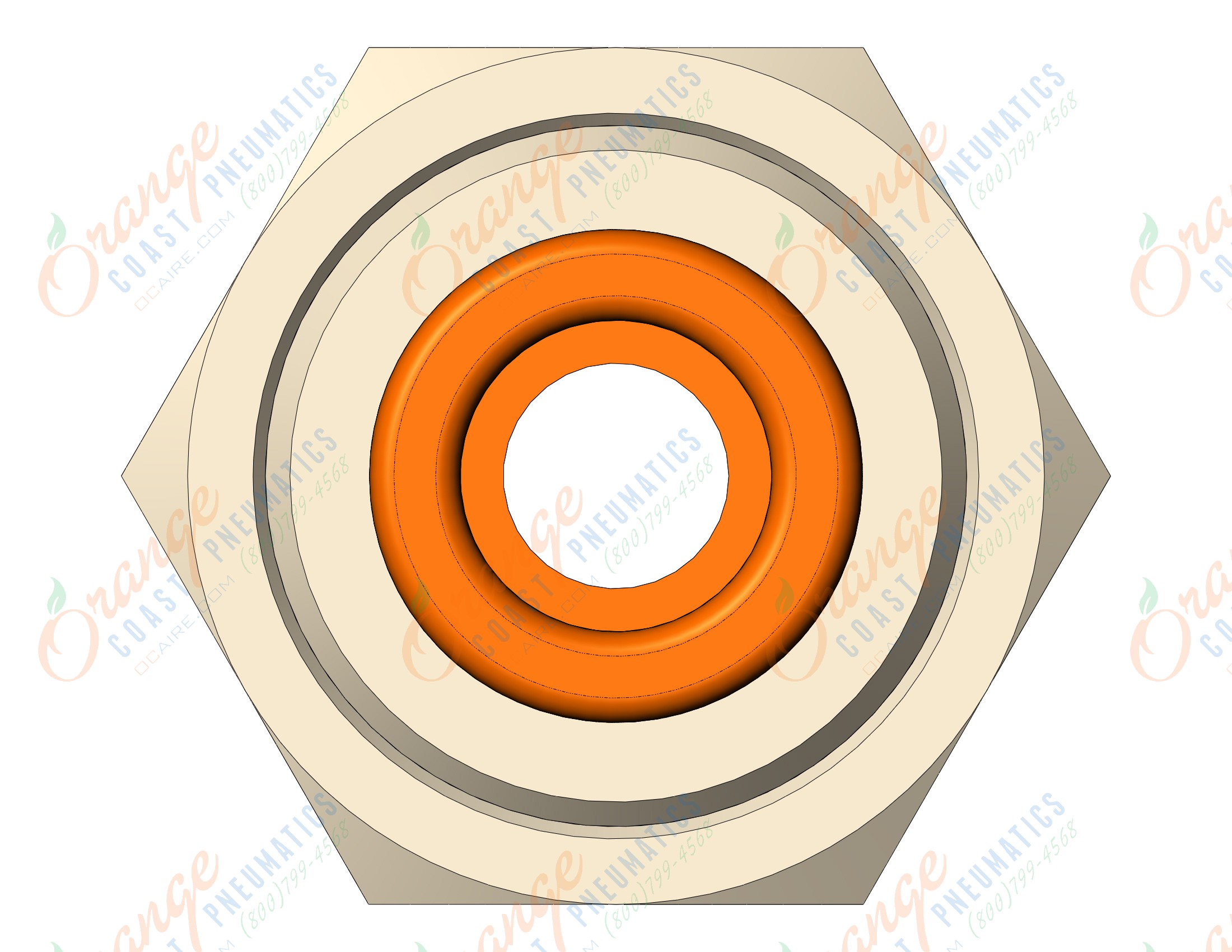 SMC KQ2E07-35N fitting, bulkhead connector, KQ2 FITTING (sold in packages of 10; price is per piece)