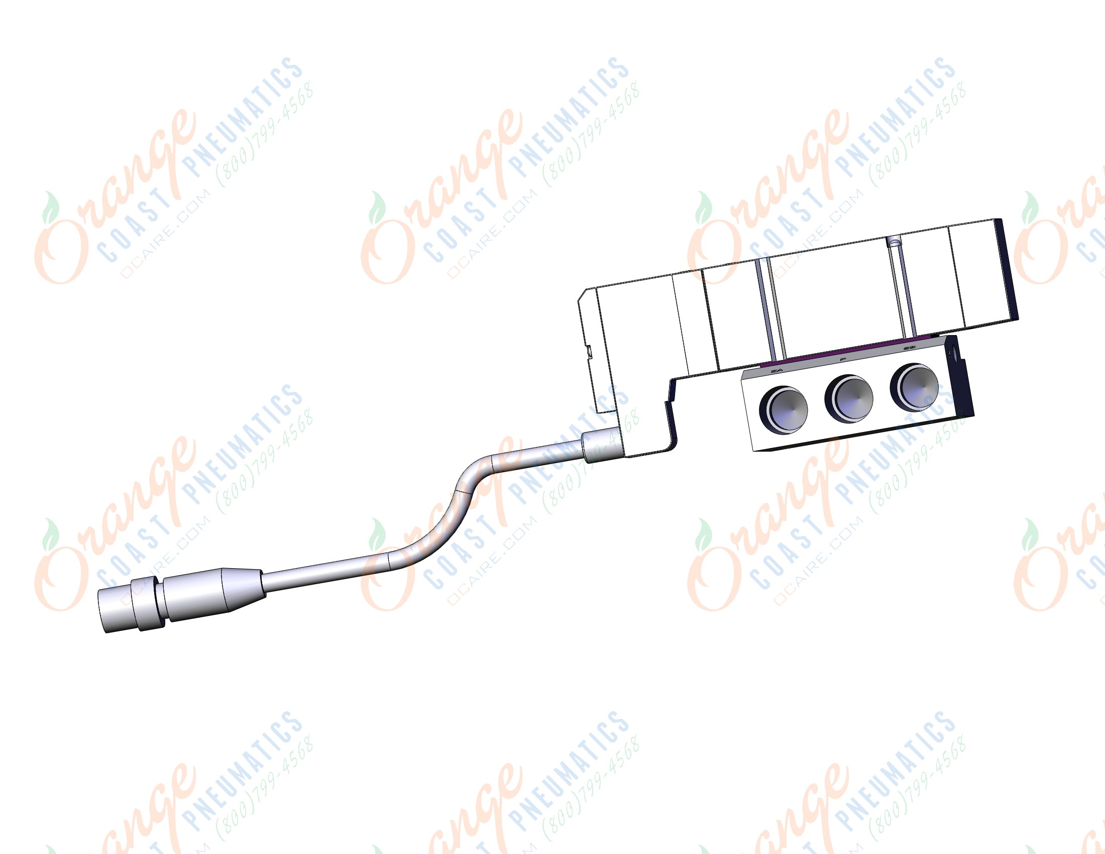 SMC SV2400-5W3U-02N valve, dbl sol, SV2000 SOLENOID VALVE, 5-PORT