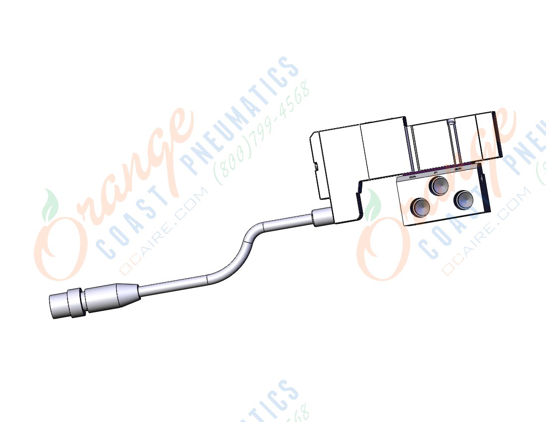 SMC SV1300R-5W1U-01 valve, single, sub plate, SV1000 SOLENOID VALVE, 5-PORT