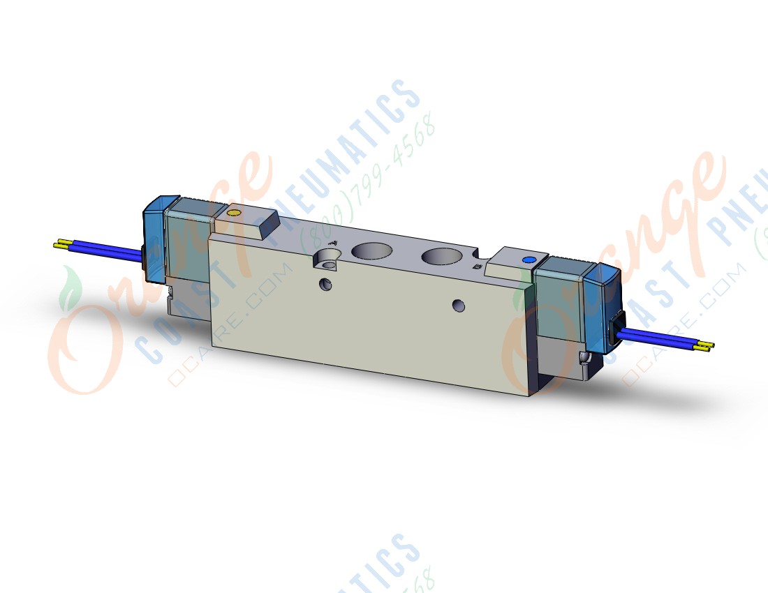 SMC SYJ7320-5G-01 valve, dbl sol, body pt (dc), SYJ7000 SOLENOID VALVE 5/PORT