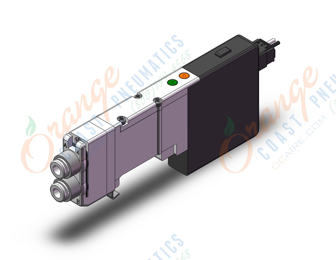 SMC SQ1240D-5L1-C4 valve, dbl, n/plug-in, dbl sol, SQ1000 VALVE, SOL 4-WAY***