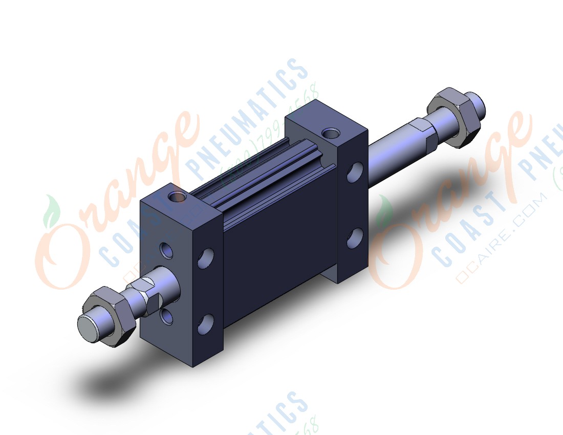 SMC MUWB25-25DMZ 25mm mu double-rod, MU COMPACT CYLINDER