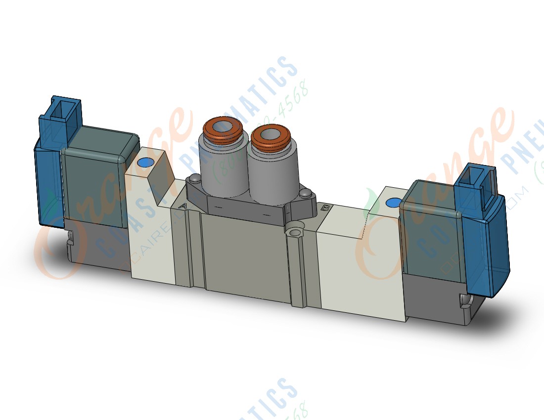 SMC SY3420-5MOZ-C4 valve, dbl sol, body pt (dc), SY3000 SOL/VALVE, RUBBER SEAL***