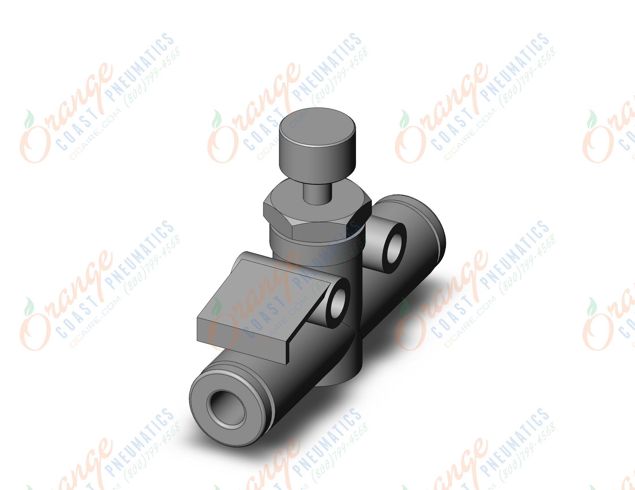 SMC AS2002F-04-X12 flow control, inline w/fitting, FLOW CONTROL W/FITTING***