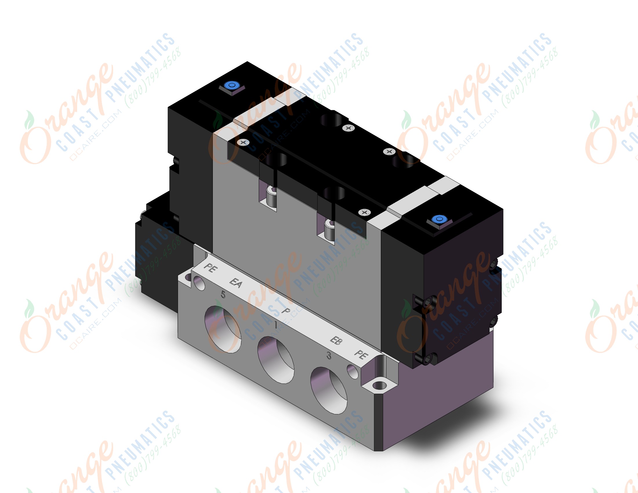 SMC VFR6100-3FZ-10T valve sgl plug-in base mt, VFS6000 SOL VALVE 4/5 PORT