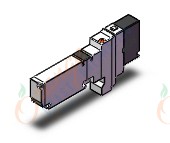 SMC VQC1100BNR-51 valve, sgl sol, plug-in, VQC1000 SOL VALVE 5-PORT***