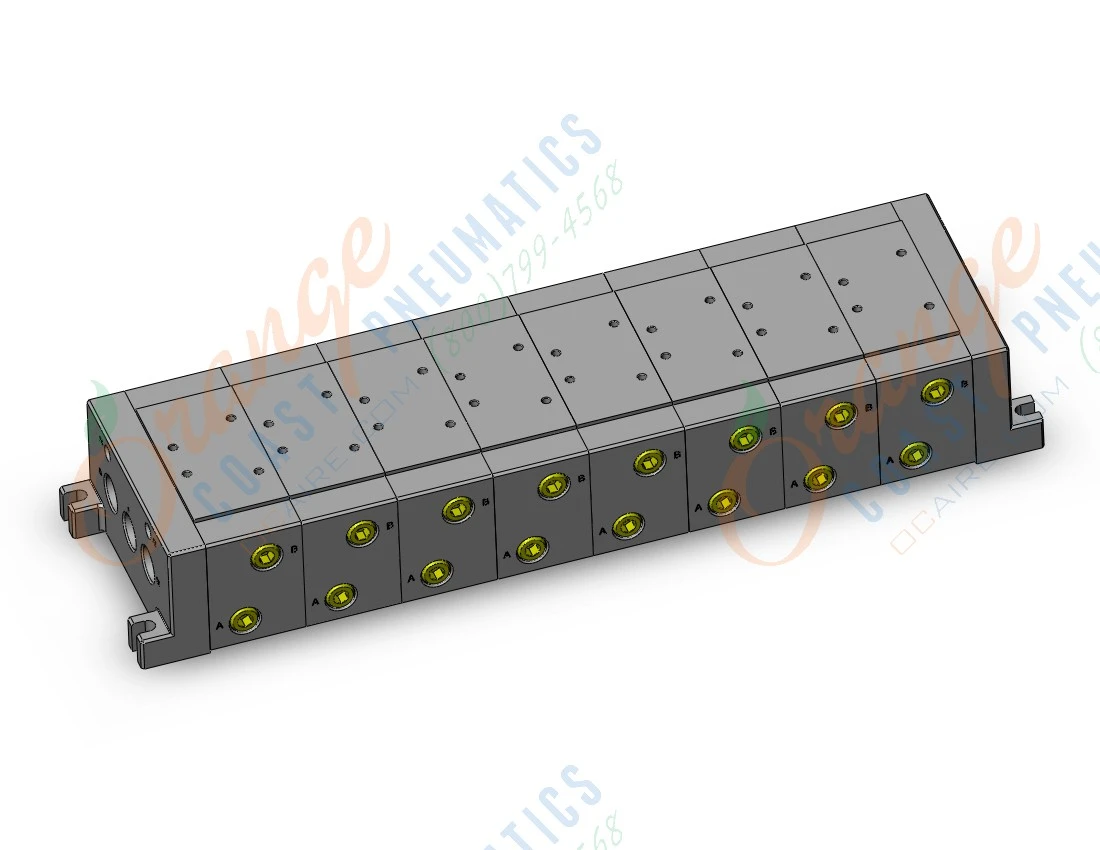 SMC VV728-03LT-04BT vv7* base mt 1/2, VV7* MANIFOLD ISO SERIES