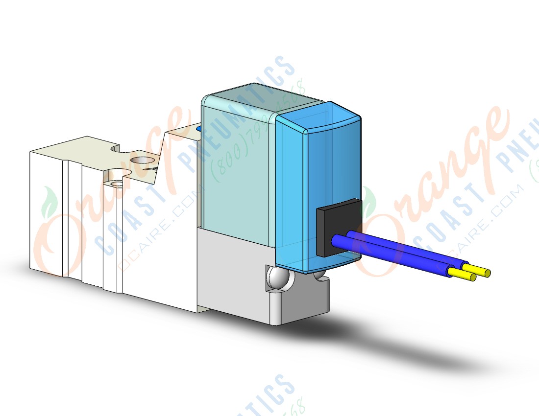 SMC SYJ312-6GZ-M3 valve, sol, body pt (dc), SYJ300 SOLENOID VALVE 3-PORT***