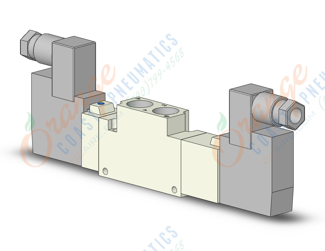 SMC VQZ3421R-5YZ1-02F vqz3000 body port (1/4 npt), VQZ3000 VALVE, SOL 4/5-PORT