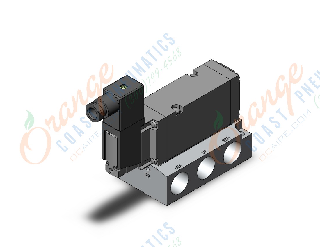 SMC VF5144-3D1-04 vf5000 base mt 1/2, VF5000 SOL VALVE 4/5 PORT