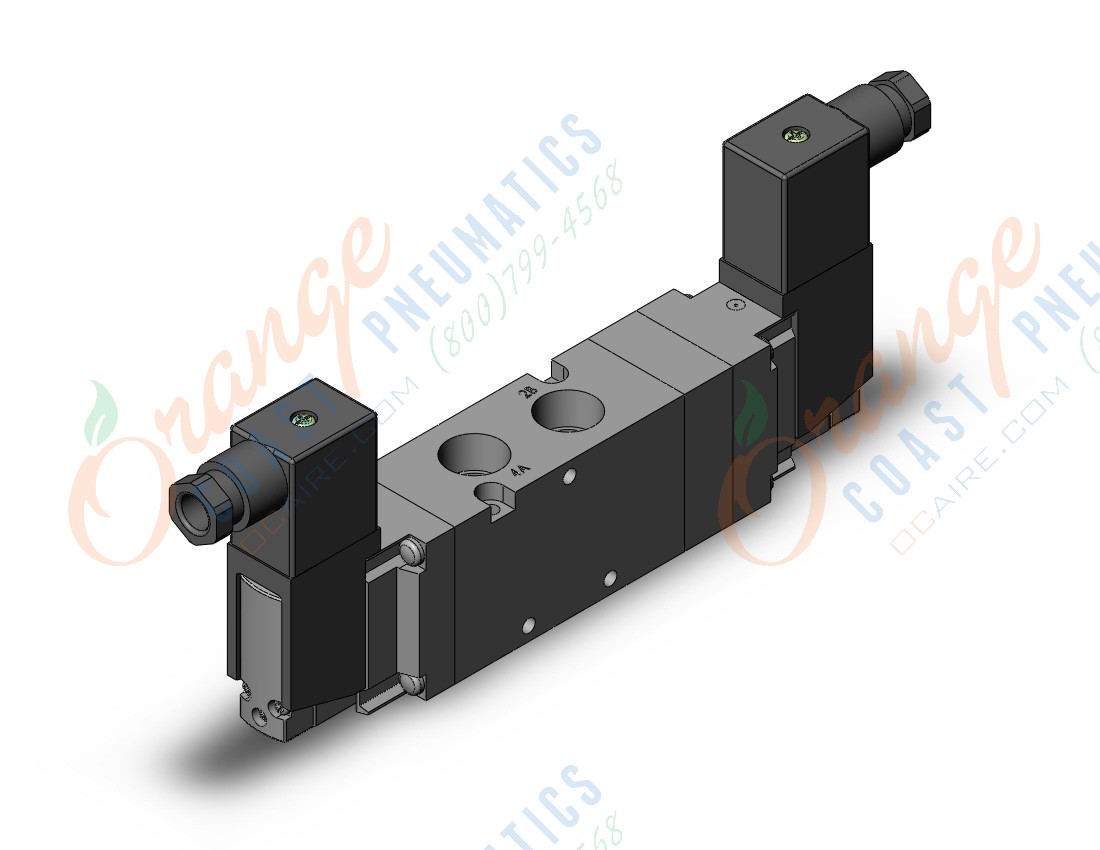 SMC VF5320K-5DZ1-03 vf5000 body pt 3/8, VF5000 SOL VALVE 4/5 PORT