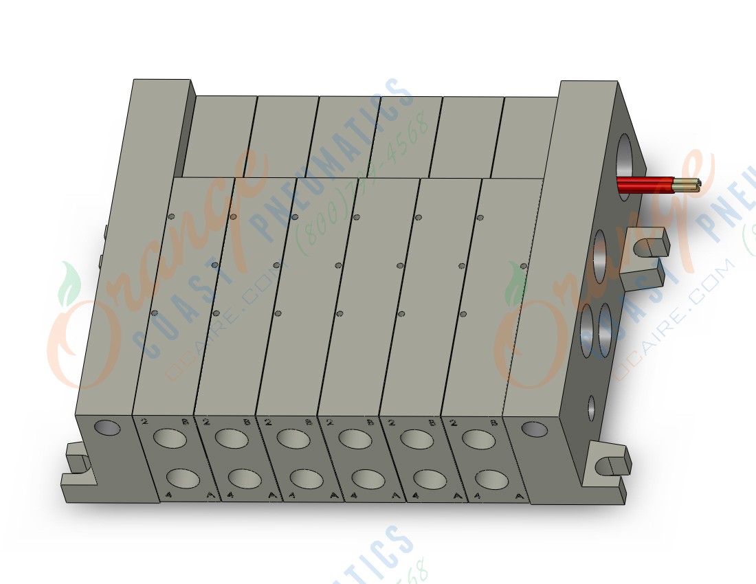 SMC VV5Q41-0602TLU1 vv5q41 base mnt 1/4, VV5Q41 MFLD, VQ4000 4/5-PORT