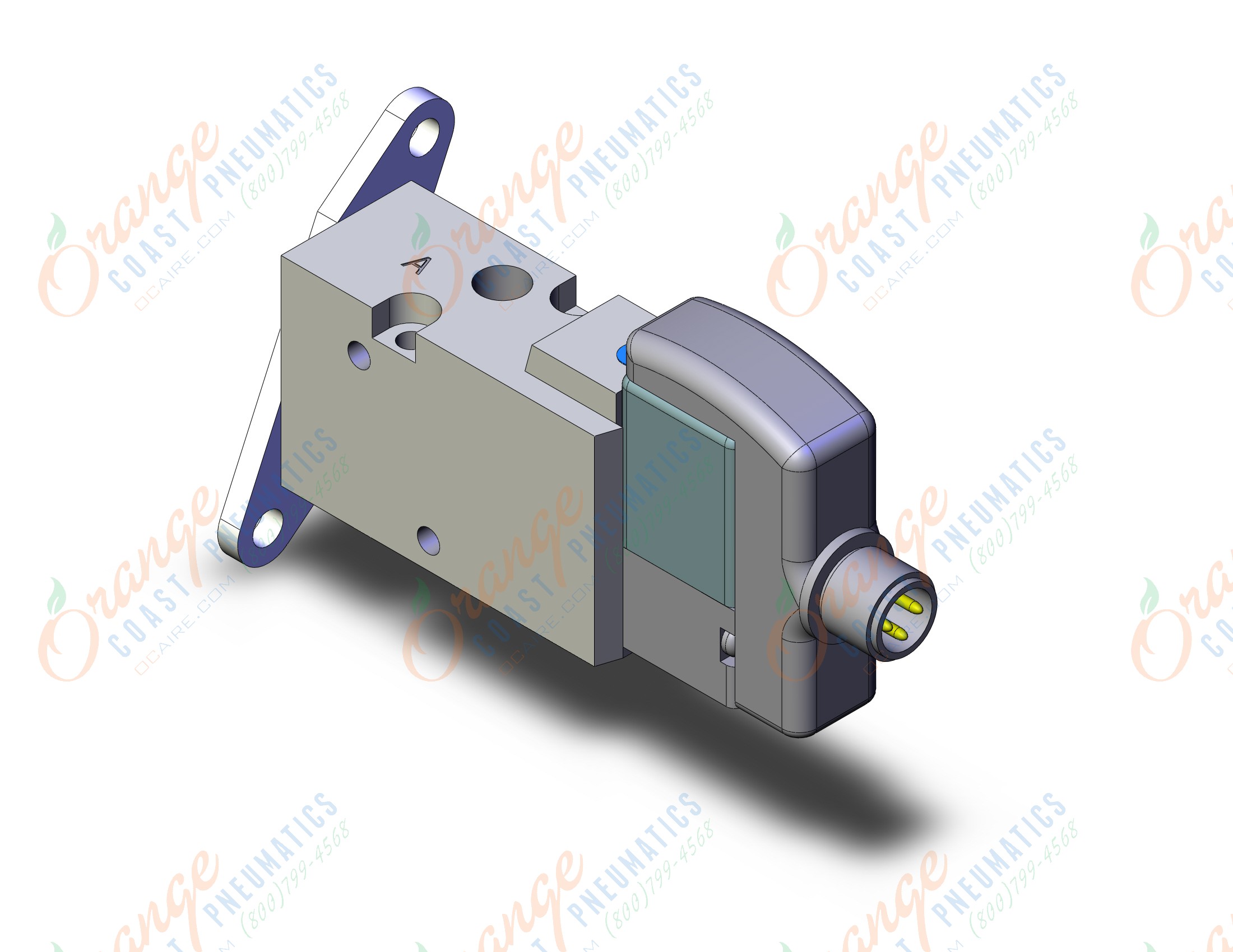 SMC SYJ512-5WOU-M5-F valve, sol, body pt, SYJ500 SOLENOID VALVE 3/PORT