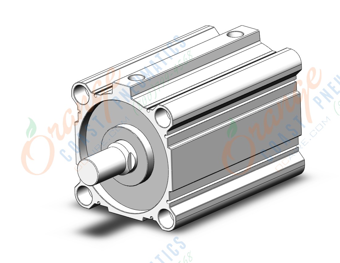 SMC CQ2B125TF-125DCMZ 125mm cq2-z double-acting, CQ2-Z COMPACT CYLINDER