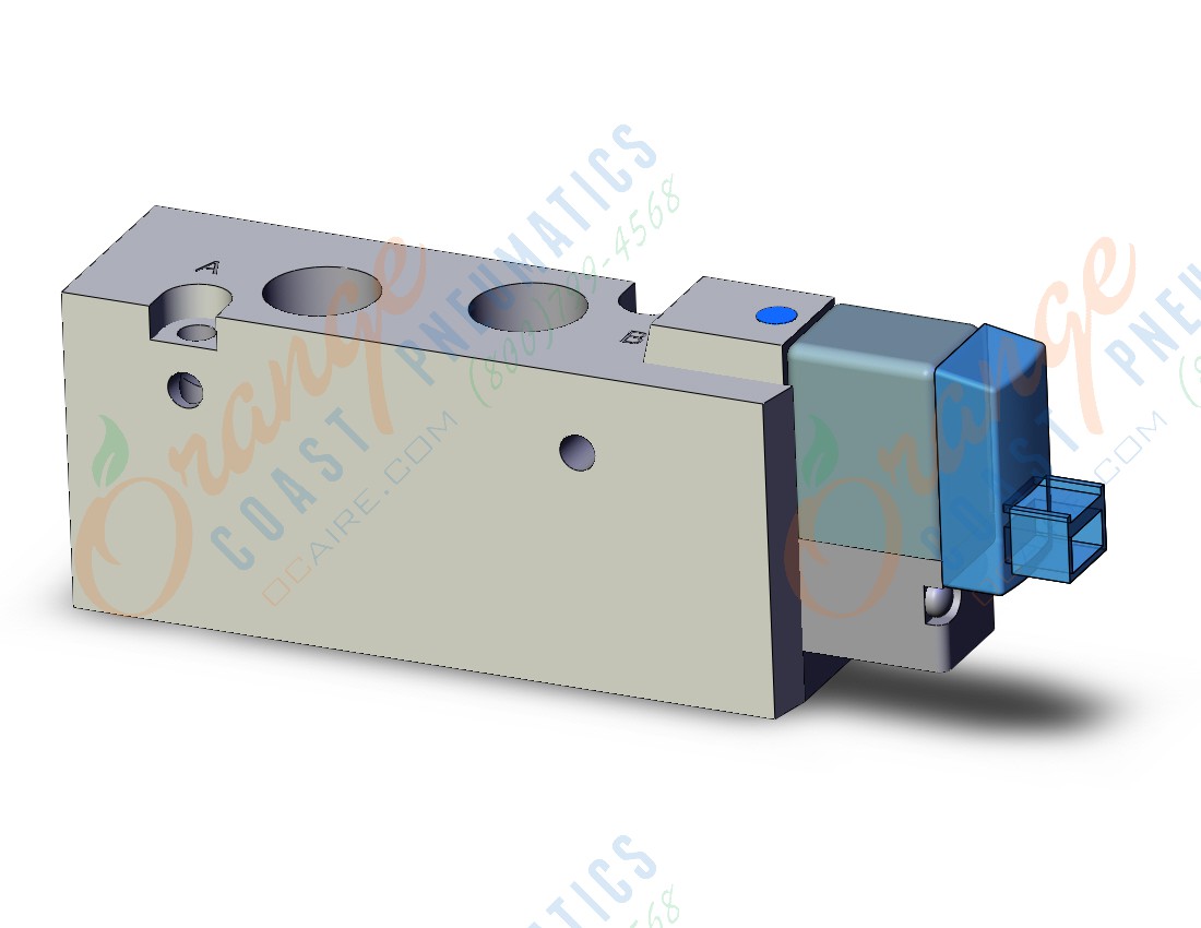 SMC SYJ7120-5LOS-01 valve, sgl sol, body pt (dc), SYJ7000 SOLENOID VALVE 5/PORT***