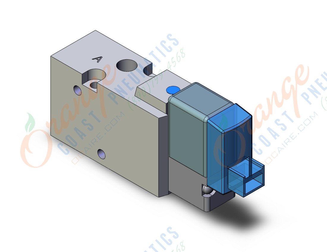 SMC SYJ512T-5LOZ-M5 valve, sol, body pt, SYJ500 SOLENOID VALVE 3/PORT***