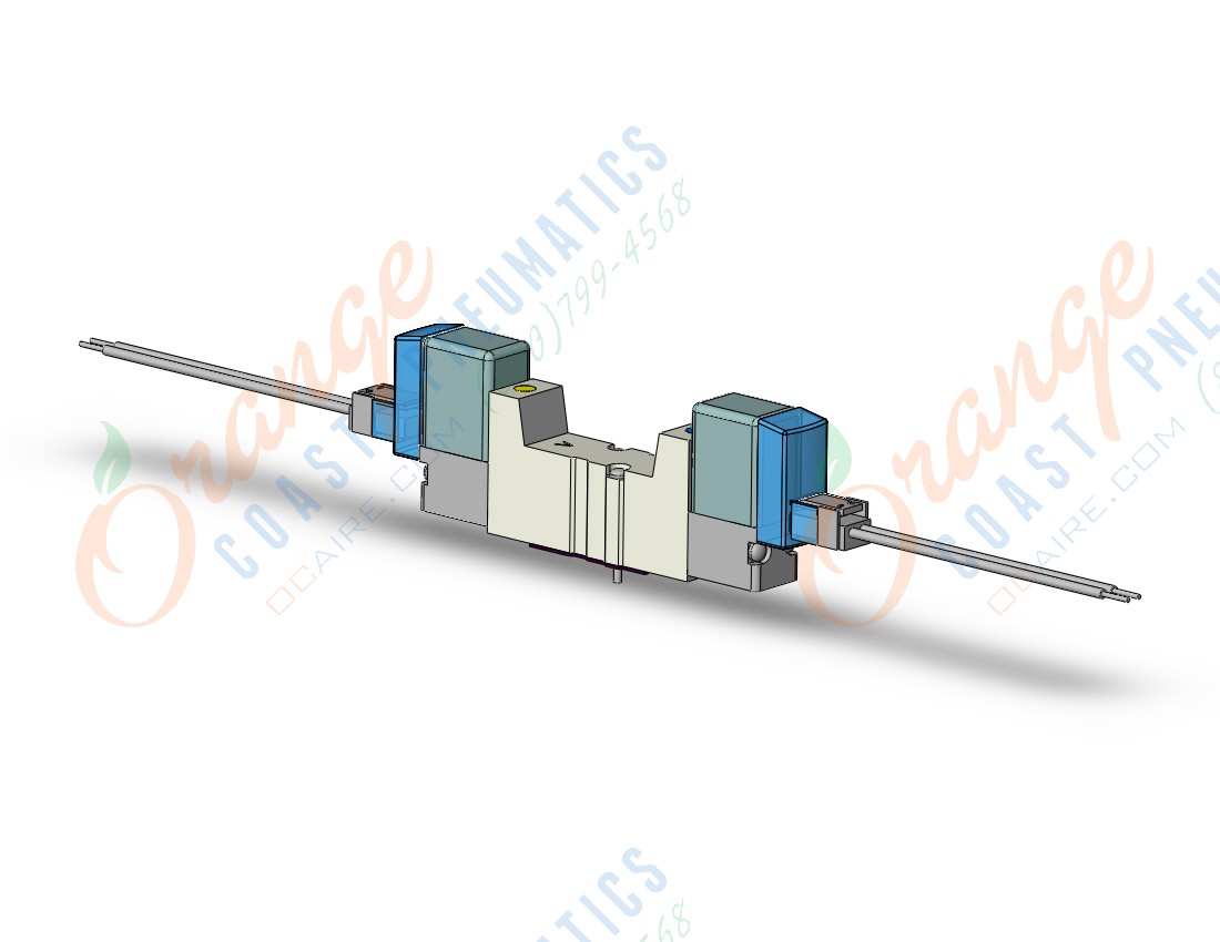 SMC SYJ3240-5LU valve, dbl sol, base mt (dc), SYJ3000 SOL VALVE 4/5 PORT***