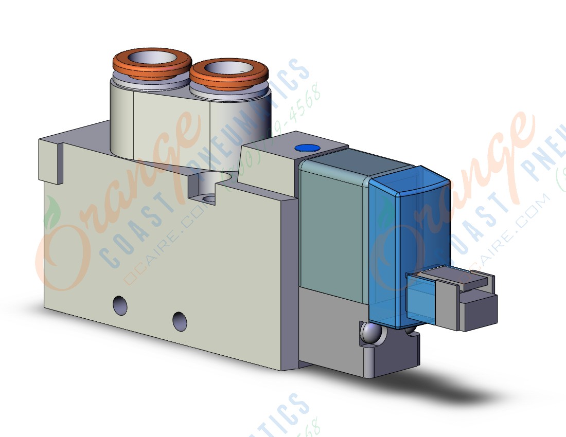 SMC SYJ5120-5LN-N7 valve, sgl sol, body pt (dc), SYJ5000 SOLENOID VALVE 5/PORT***