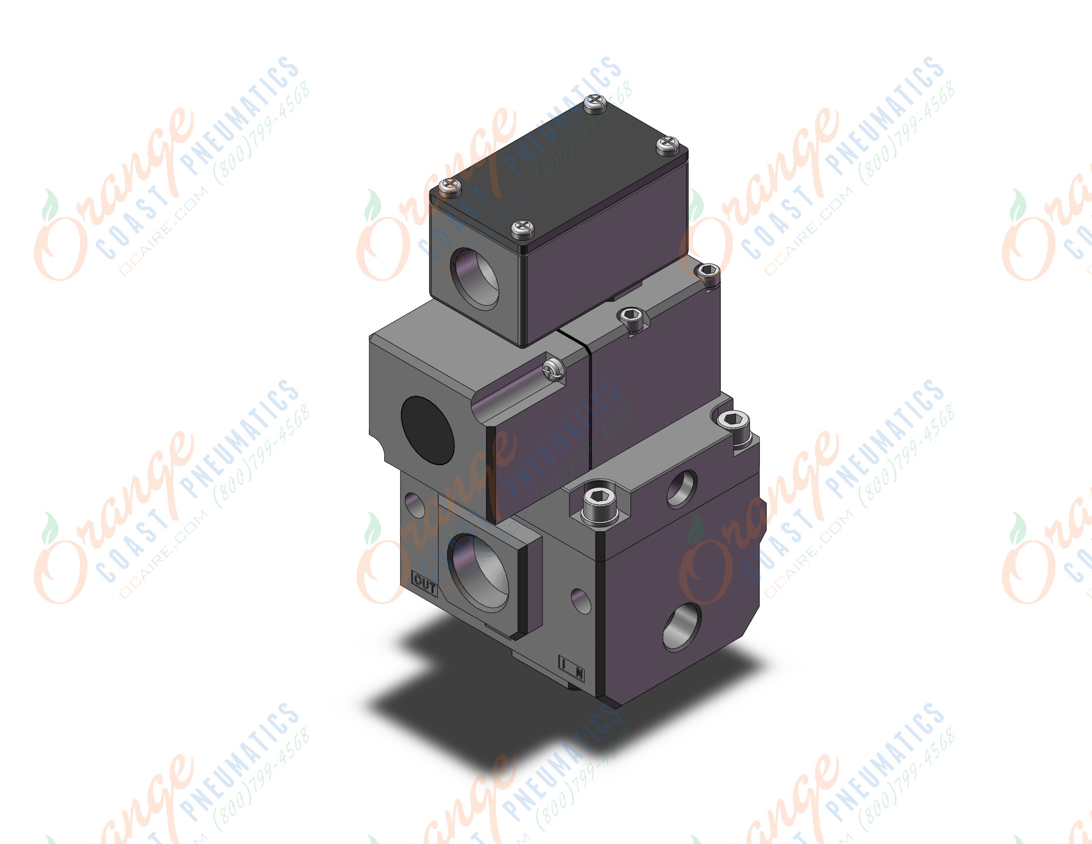 SMC VP3145-033TB1-T vp3/5/7 body pt 3/8, VP3/5/7 SOL VALVE 3-PORT