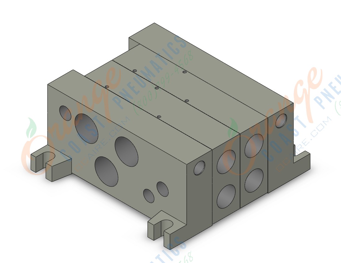 SMC VV5Q45-0203TC-W vv5q41 base mnt 3/8, VV5Q41 MFLD, VQ4000 4/5-PORT