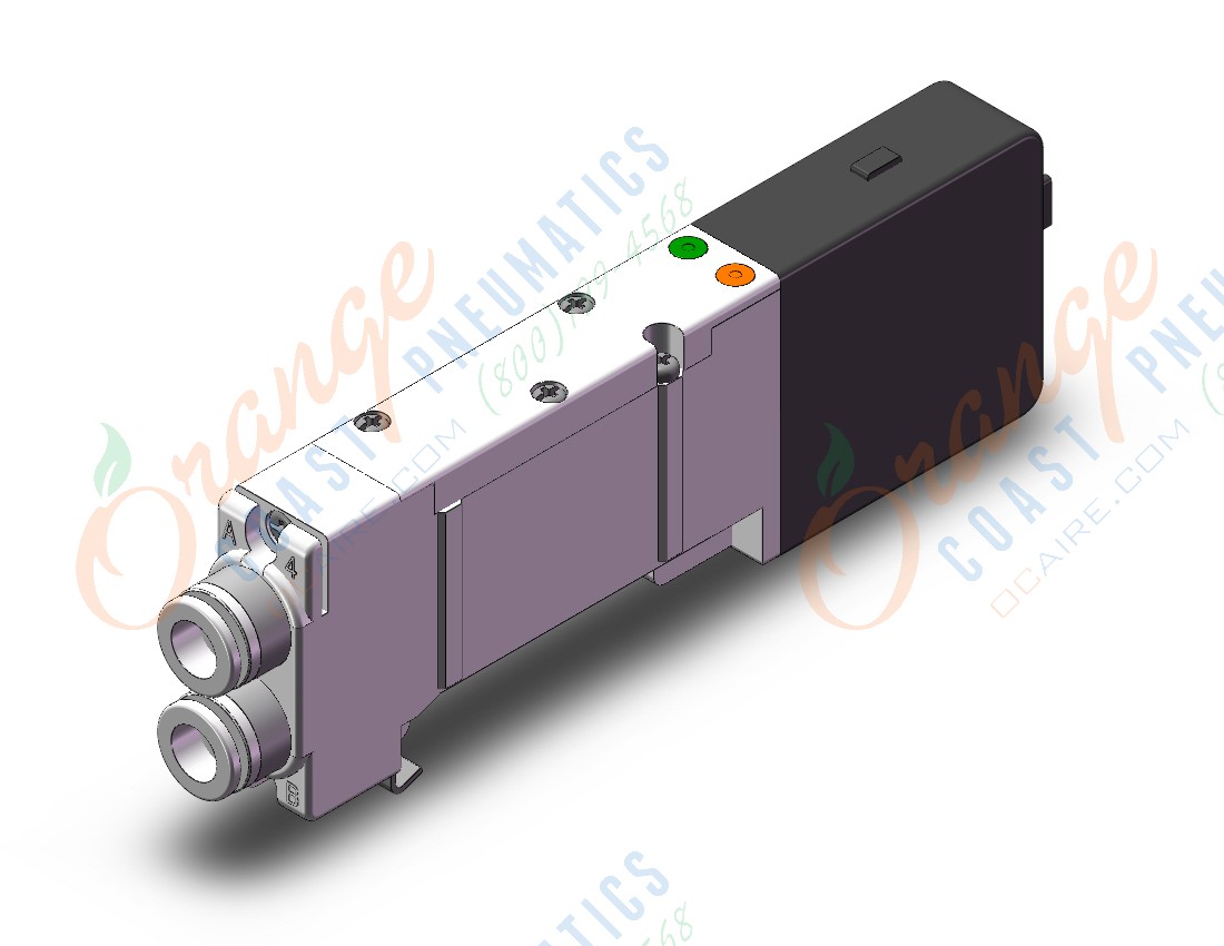 SMC SQ2241DN-5LO1-C8 valve, dbl, n/plug-in, dbl sol, SQ2000 VALVE, SOL 4-WAY***