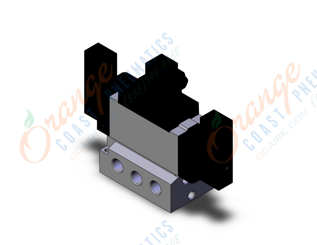 SMC VFS5410-5DZ-03 valve dbl non plugin base mt, VFS5000 SOL VALVE 4/5 PORT