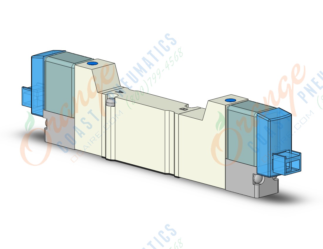 SMC VQZ1351B-5LO1-Q valve, base mount (dc), VQZ1000 VALVE, SOL 4/5-PORT***