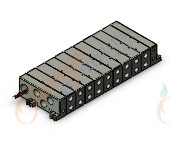 SMC VV5Q51-0903TLD0 mfld, plug-in, vq5000, VV5Q51/55 MANIFOLD