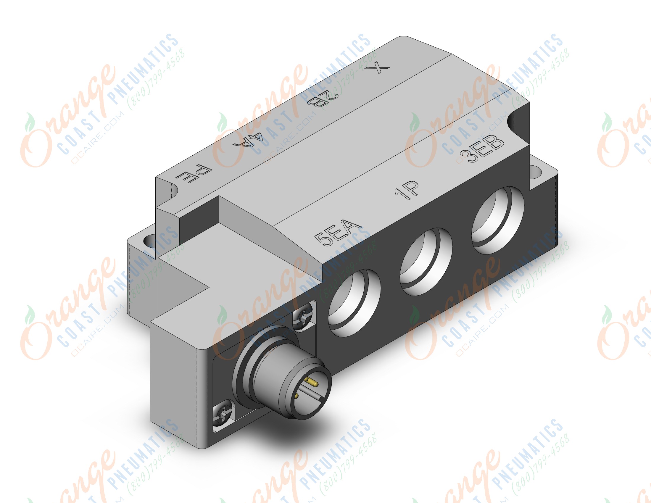 SMC SY50M-27-1-WO-02T valve, sol, NEW SY5000 VALVE***