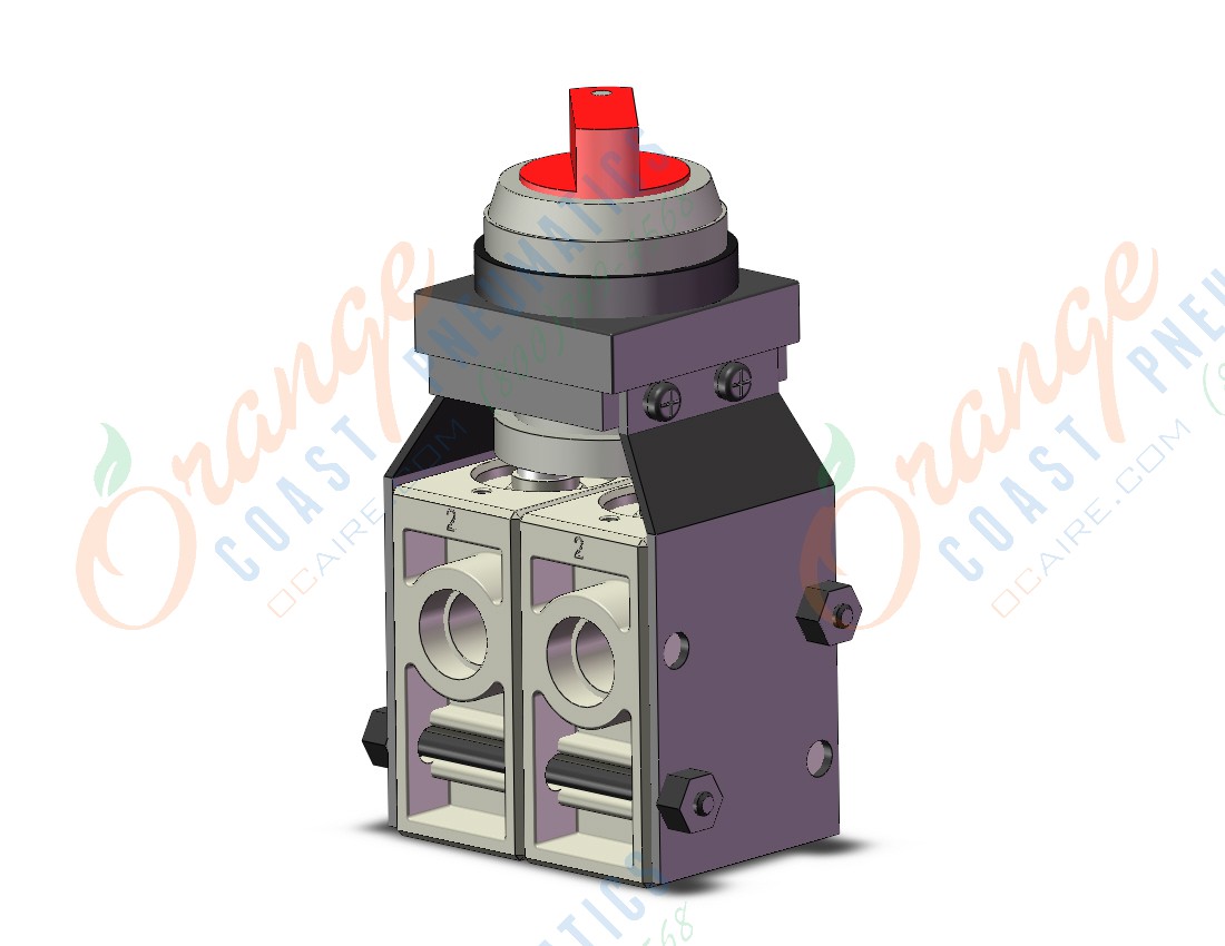 SMC VM250-N02-35RA mech valve dual non-exch act, VM (VFM/VZM) MECHANICAL VALVE