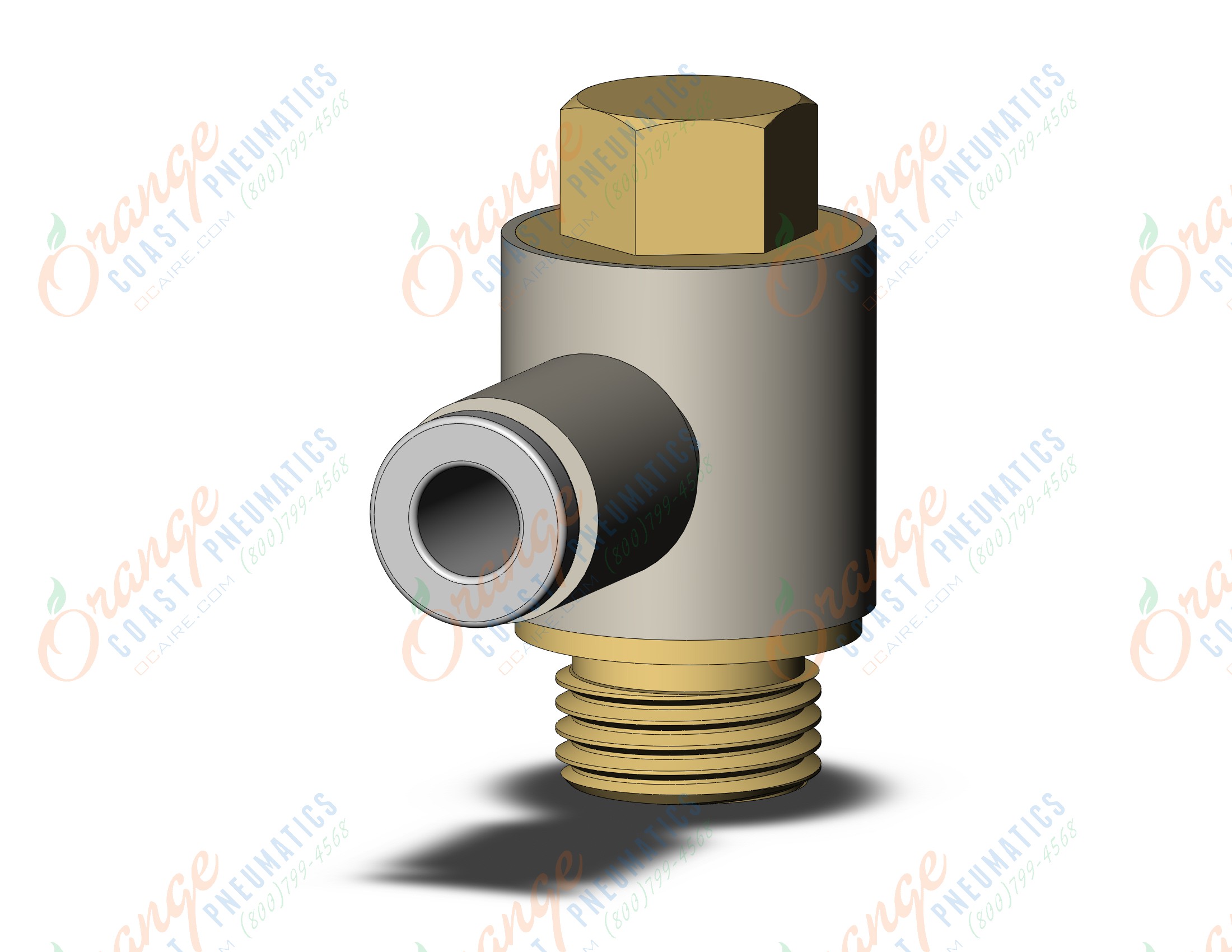 SMC KQ2V04-G01A fitting, uni male elbow, KQ2 FITTING (sold in packages of 10; price is per piece)