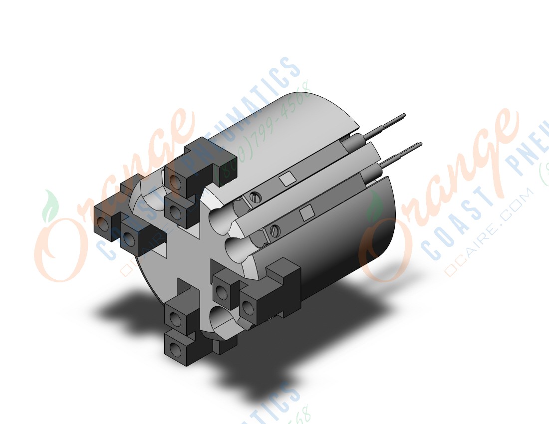 SMC MHS4-16D-M9B cylinder, MHS3 GRIPPER, 3-FINGER