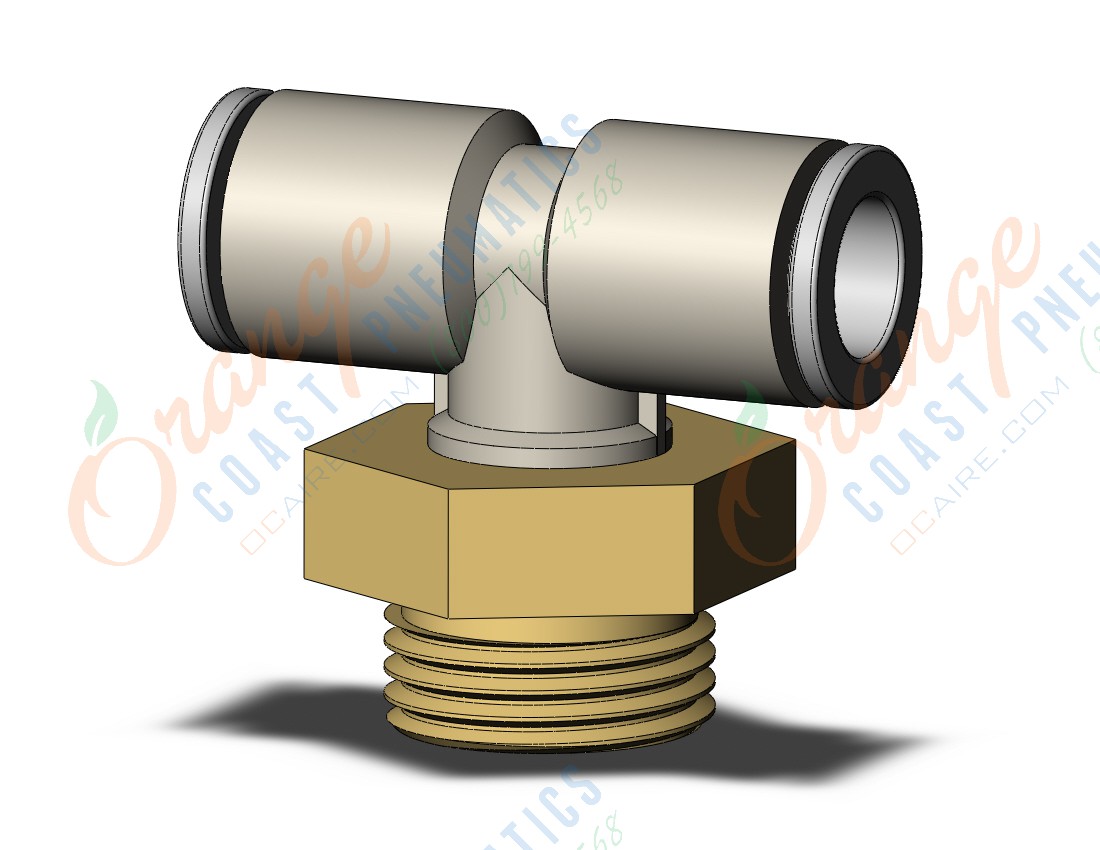 SMC KQ2T08-G03A fitting, branch tee, KQ2 FITTING (sold in packages of 10; price is per piece)