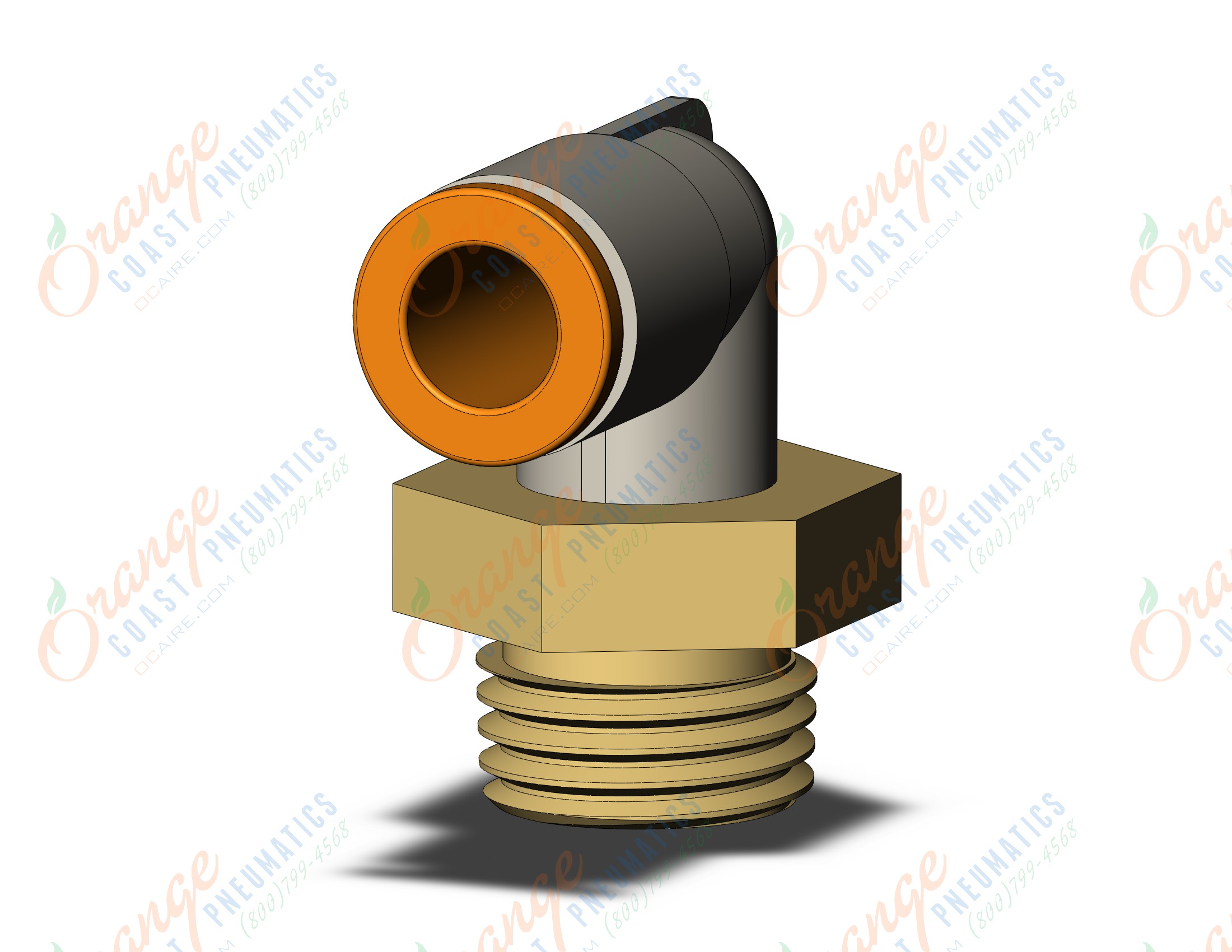 SMC KQ2L07-02AP fitting, male elbow, KQ2 FITTING (sold in packages of 10; price is per piece)