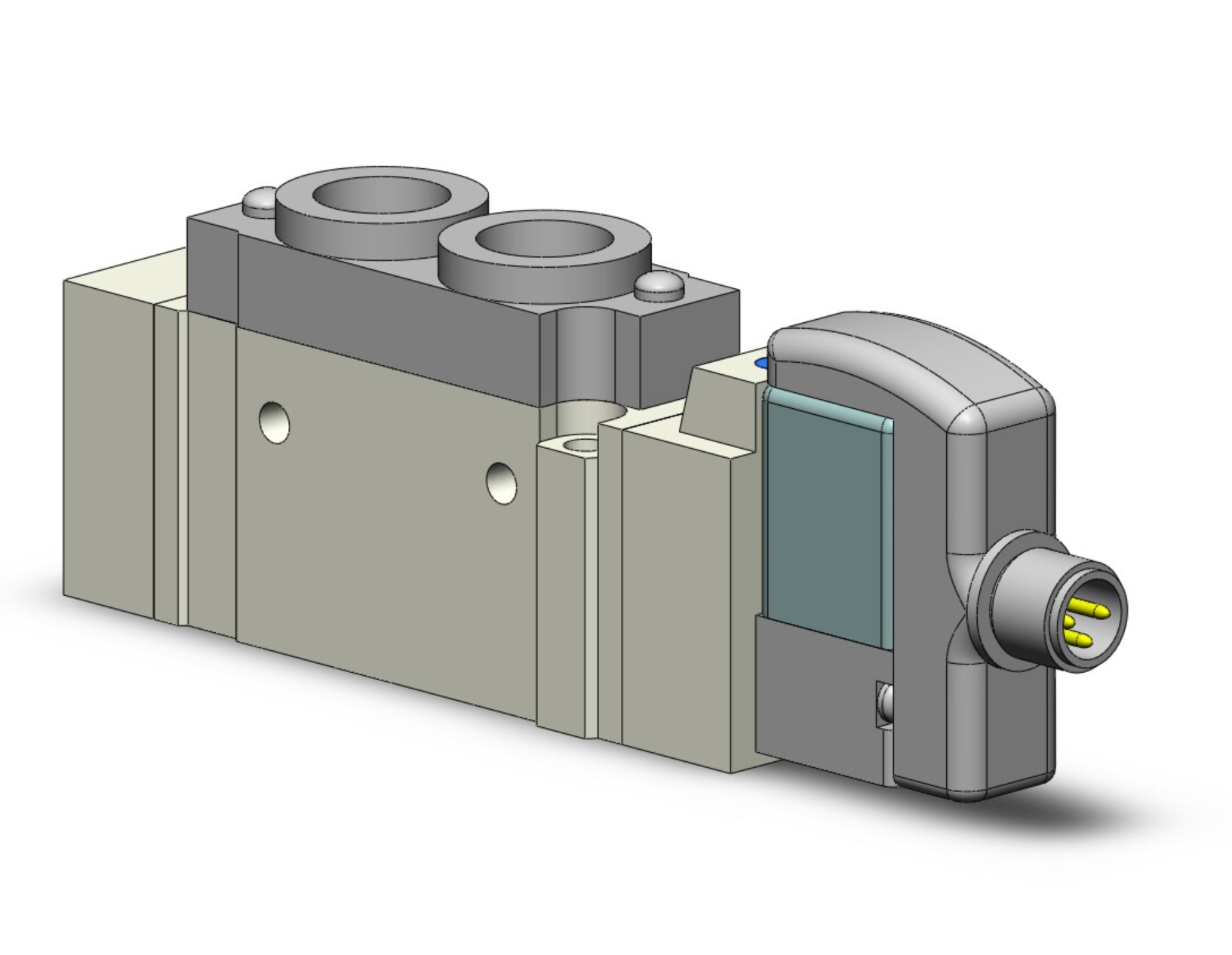 SMC SY5120-5WAOU-01F-Q valve, sgl sol, body pt, SY5000 SOL/VALVE, RUBBER SEAL***