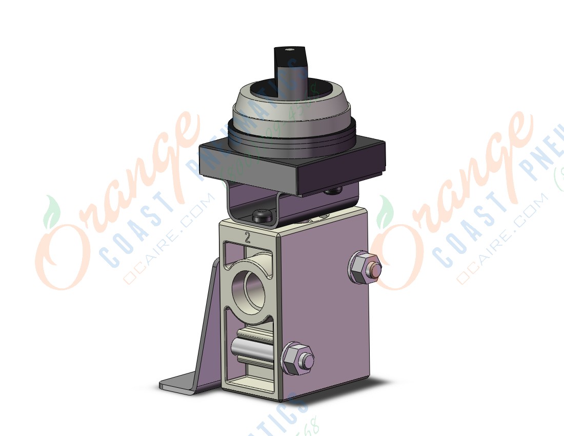 SMC VM220-N02-34BA-B mech valve w/actuator, VM (VFM/VZM) MECHANICAL VALVE